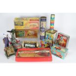 Takatoku, Tinkettoy; Marx, Others - A collection of boxed and mainly unboxed toys and games.