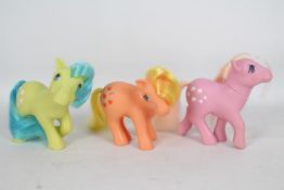 My Little Pony, Hasbro - Three loose My Little Pony G1,Ponies.