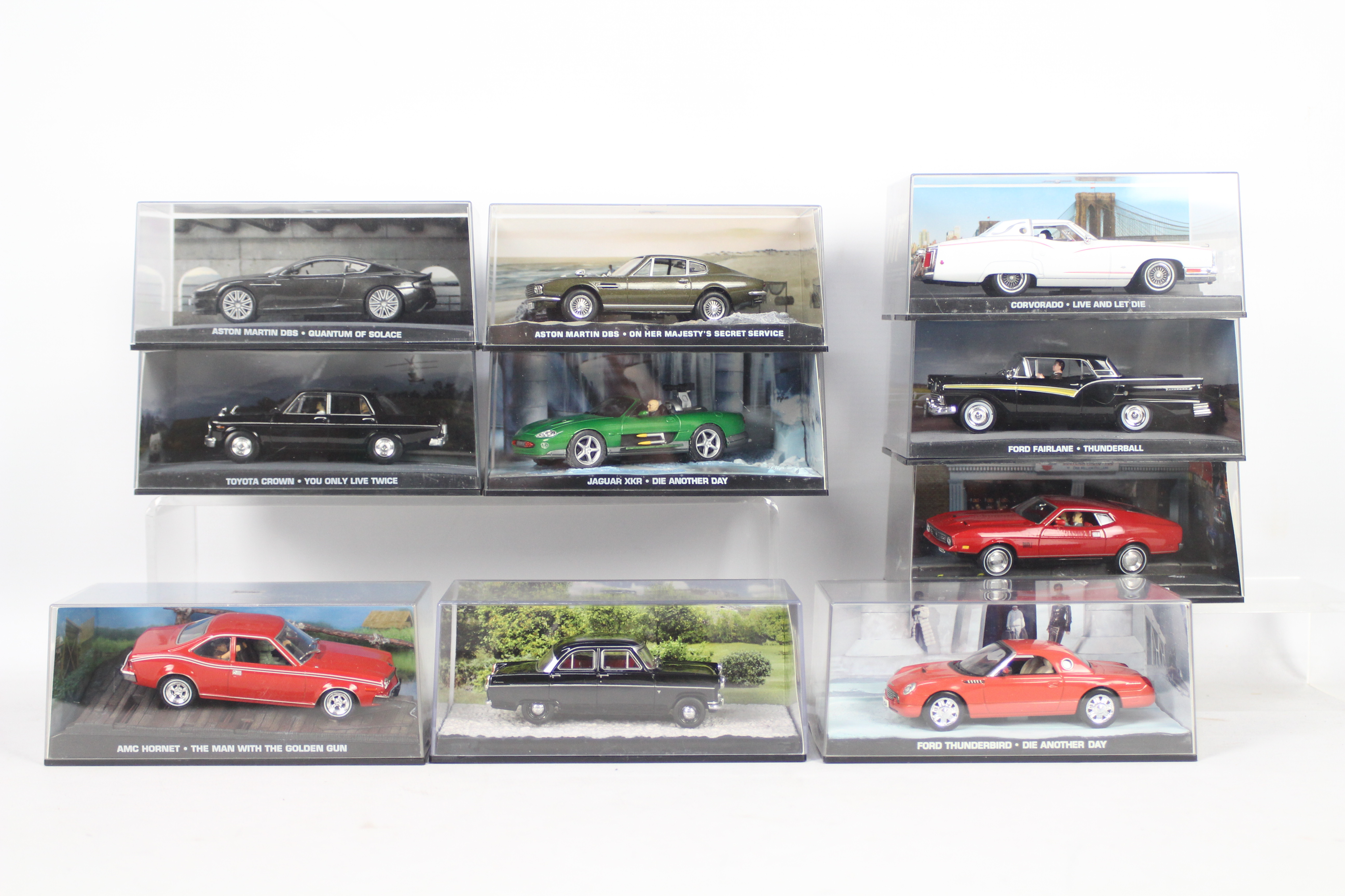 Universal Hobbies / GE Fabbri - 10 boxed diecast model vehicles from 'The James Bond Car