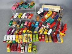Matchbox - A collection of over 70 x vintage vehicles including # 20 ERF 68G Ever Ready lorry,