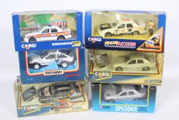Corgi - Matchbox - 6 x boxed Ford Sierra Cosworth models in 1:36 scale including Sapphire Police