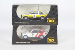 Ixo - 2 boxed Ford Escort Mk2 Rally models in 1:43 scale as driven by Bjorn Waldegaard,