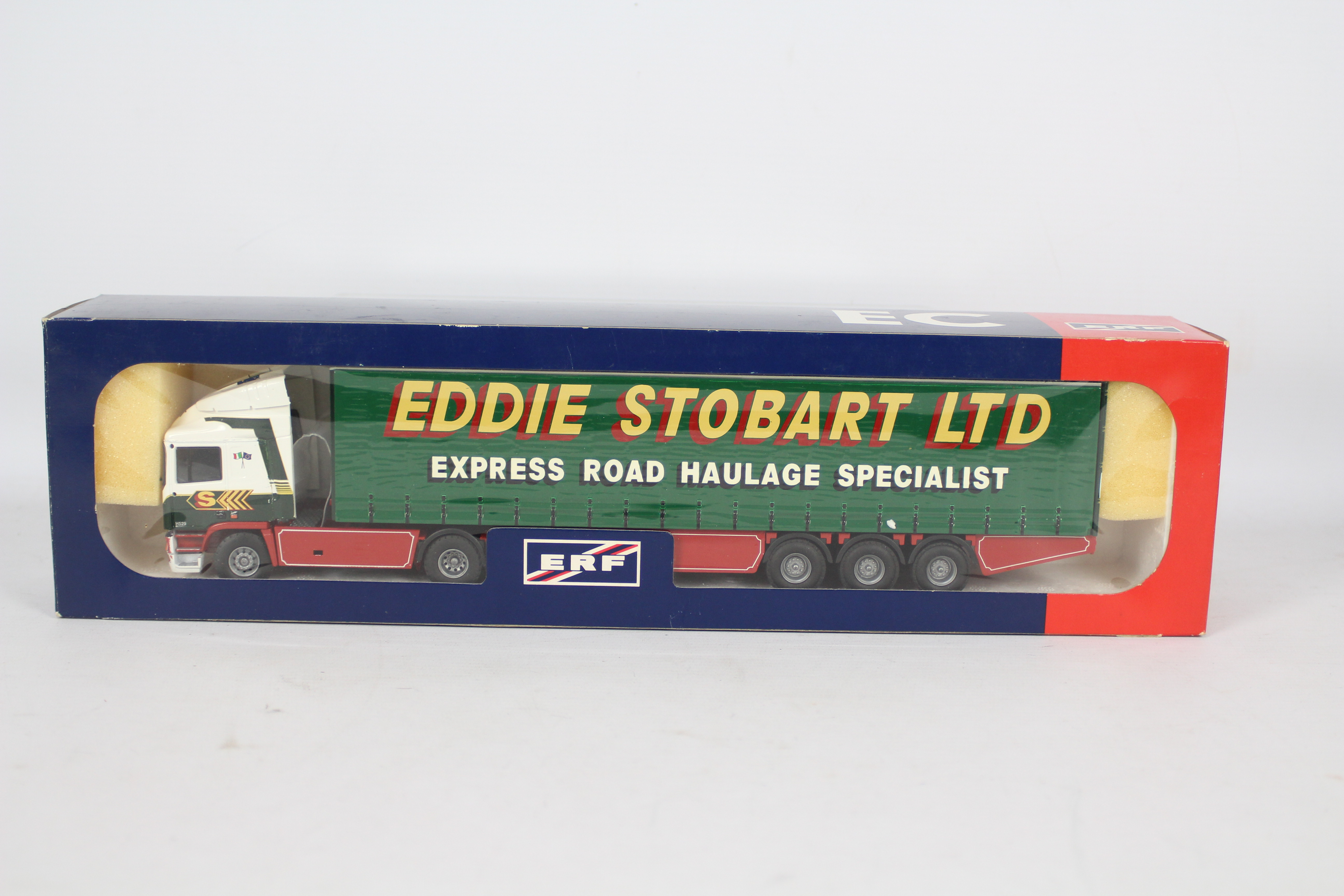 Tekno - A boxed 1:50 scale Tekno #50 'The British Collection' ERF Curtainside 'Eddie Stobart Ltd.'.