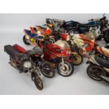 Tamiya - A collection of 25 x pre built motorcycle kit models some Tamiya and some unknown.