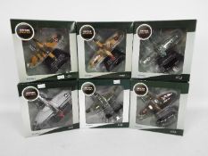 Oxford - 6 x boxed WWII Frontline Fighters series aircraft in 1:72 scale including # AC018 Hawker