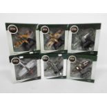 Oxford - 6 x boxed WWII Frontline Fighters series aircraft in 1:72 scale including # AC018 Hawker