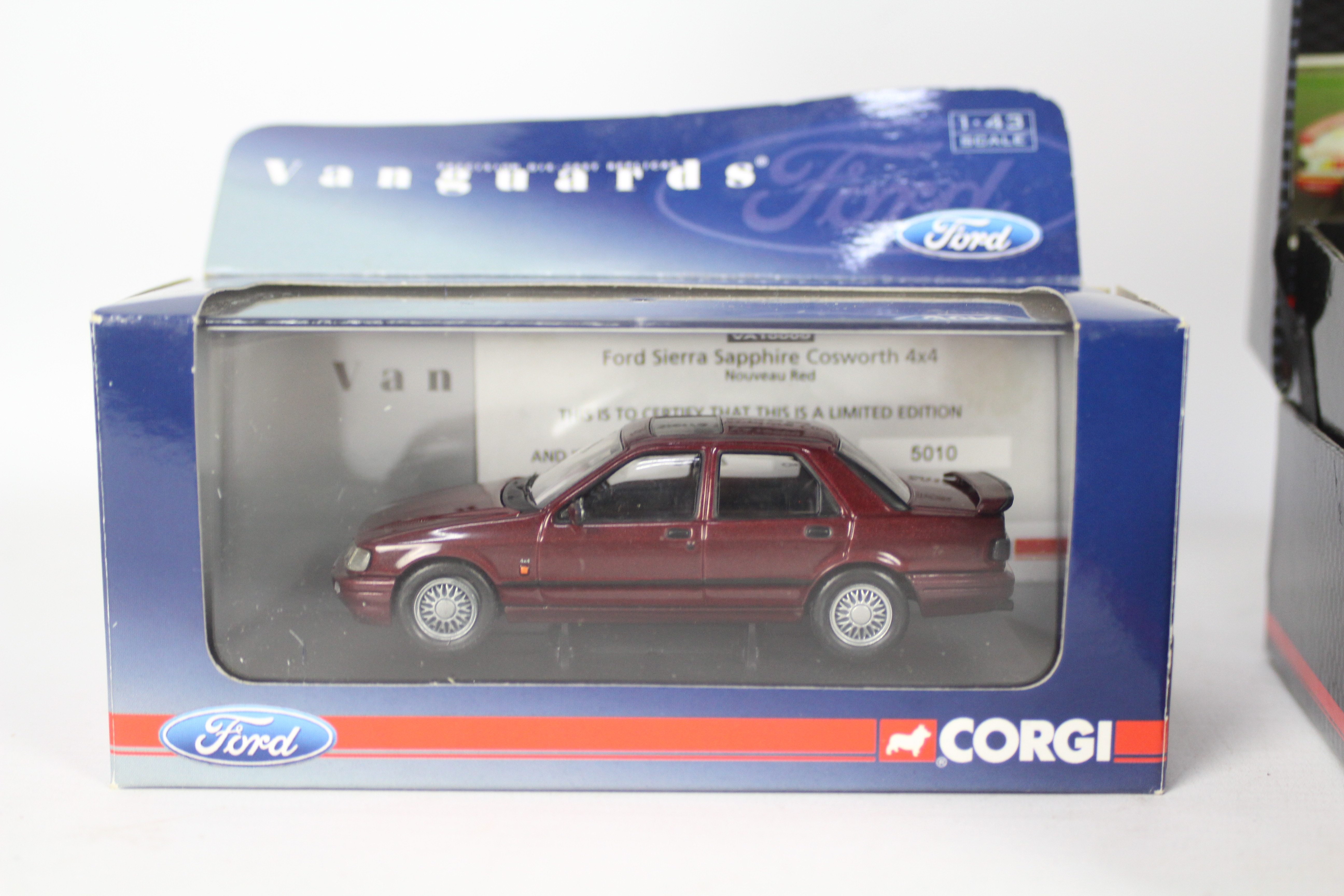 Corgi - 3 x boxed limited edition Ford Sierra Sapphire Cosworth models in 1:43 scale, - Image 4 of 4