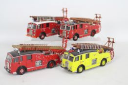 Corgi - 4 x unboxed Dennis F Fire Engine