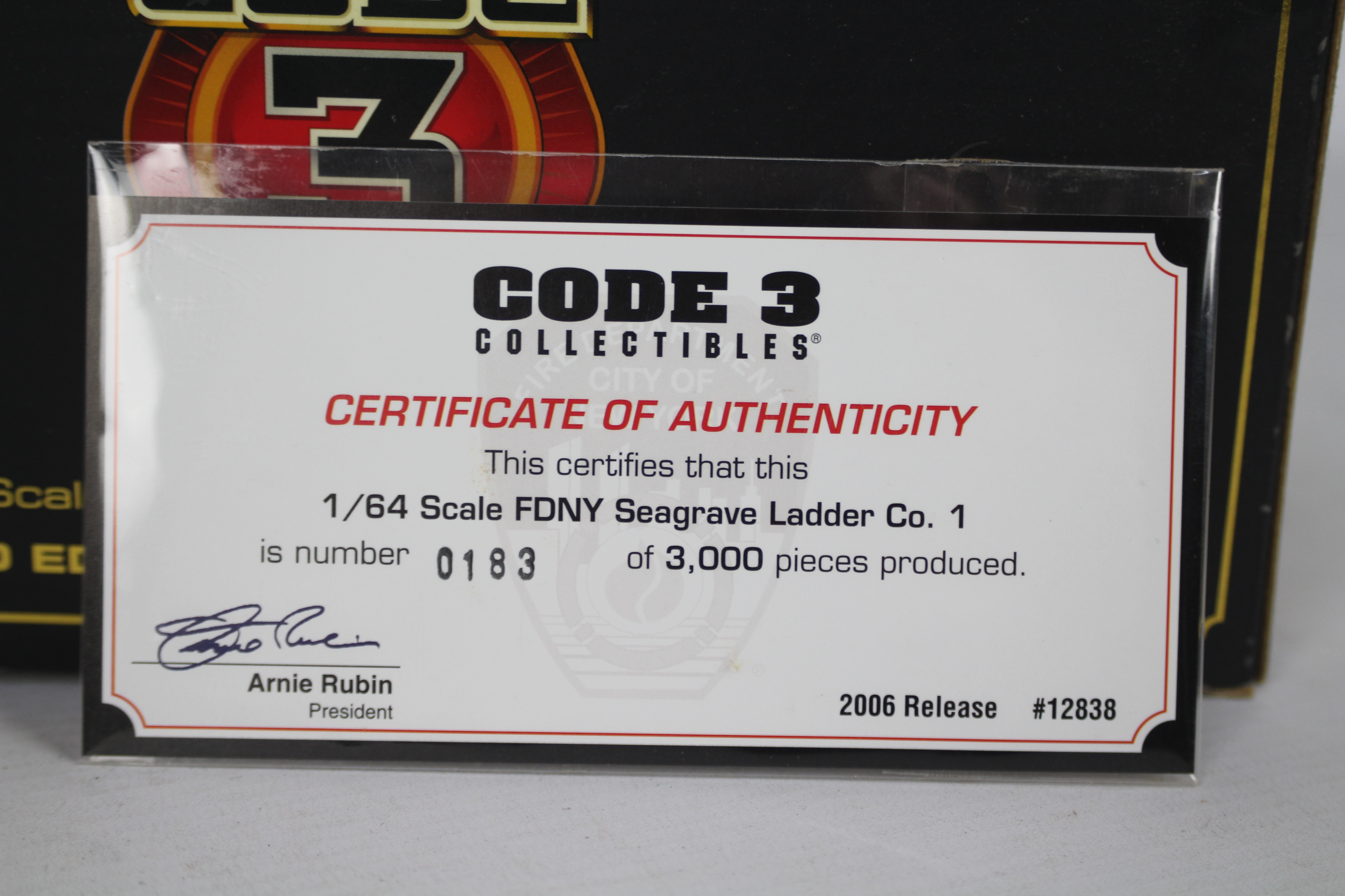 Code 3 Collectibles - A boxed limited ed - Image 5 of 5
