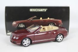 Minichamps - A boxed 1:18 scale Bentley