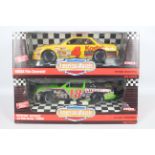 Ertl - Two boxed 1:18 scale diecast model Nascars from Ertl's 'American Muscle' series.