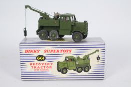 Dinky - A boxed Military Recovery Tractor with windows # 661.