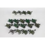 Britains - Crescent - 18 x unboxed Military Field Guns including four Crescent 18 Pounders # 1249,