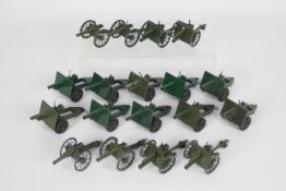 Britains - Crescent - 18 x unboxed Military Field Guns including four Crescent 18 Pounders # 1249,