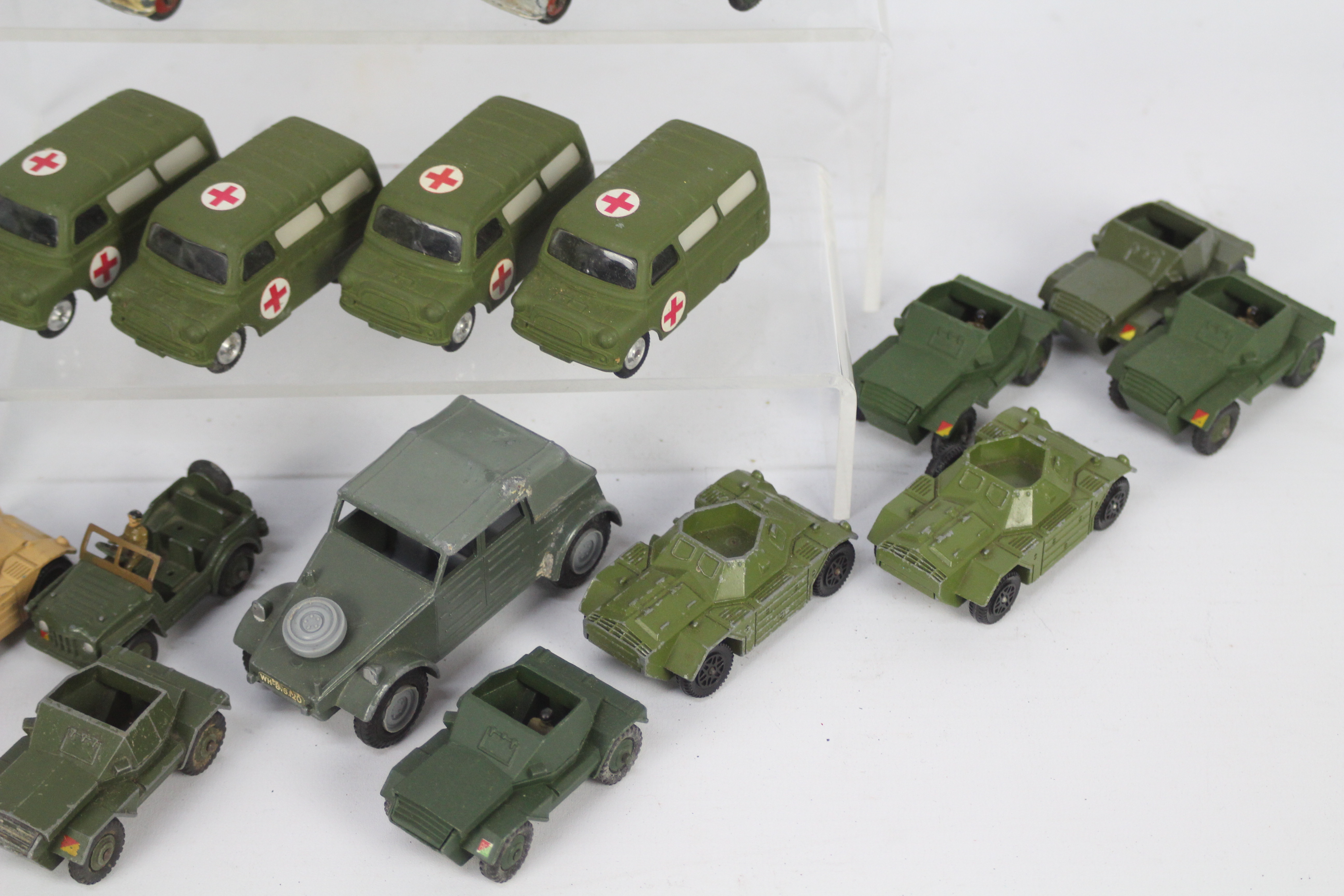 Corgi - Dinky - 21 x unboxed Military and Emergency vehicles including four # 414 Bedford Utilicon - Image 4 of 4