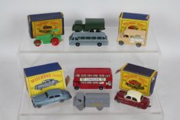 Matchbox - Moko - Lesney - 8 x models, four boxed and four loose including # 29 Bedford CA Milk Van,