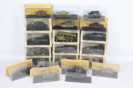 Atlas - Gate - 21 x military vehicles mostly boxed including Panhard AMD35, Hanomag SdKfz 251/1,