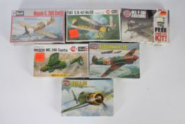 Airfix, Revell - Six boxed 1:72 scale plastic military aircraft kits.