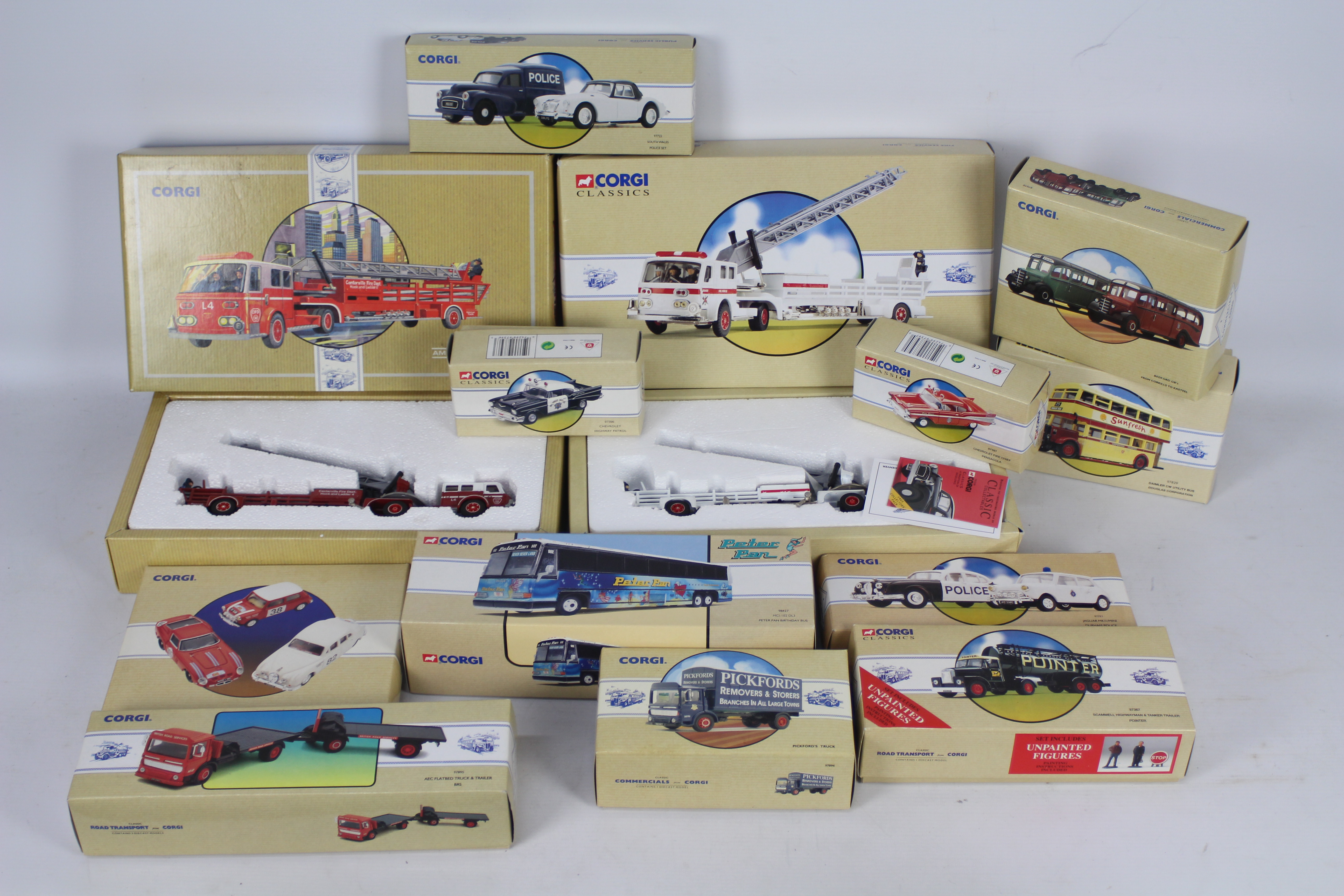 Corgi Classics - 13 boxed diecast Corgi Classic vehicles.