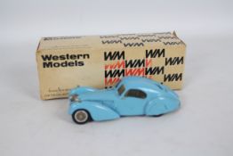 Western Models - A boxed 1:43 scale white metal 1938 Bugatti Type 57SC Atlantic # WMS7.