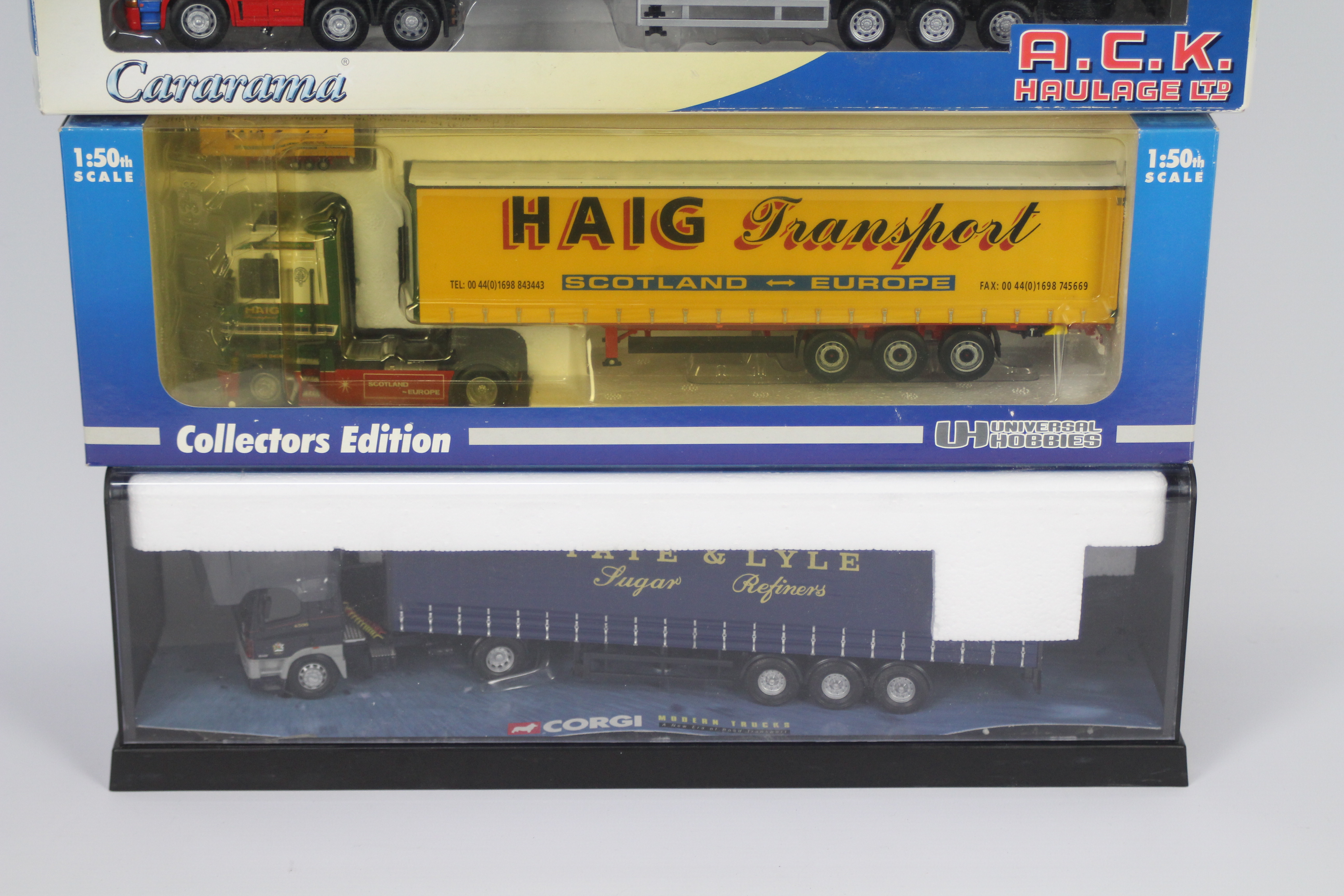 Corgi - Cararama - Universal Hobbies - 4 x boxed trucks in 1:50 scale including Leyland DAF - Image 2 of 3