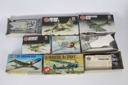 Airfix - Six boxed Airfix 1:72 scale plastic military aircraft kits.