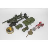 Britains - Dinky - Corgi - A collection of models including Britains Long Tom 155mm Gun with