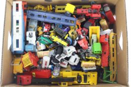Majorette - Britains - Corgi - Matchbox - A large quantity of play worn vehicles in various scales