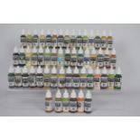 Vallejo - Approximately 53 predominately Vallejo Model Color acrylic 17ml paints.