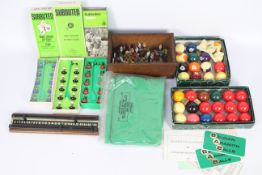Subbuteo - Aramith - A collection of vintage Subbuteo figures and accessories and two sets of