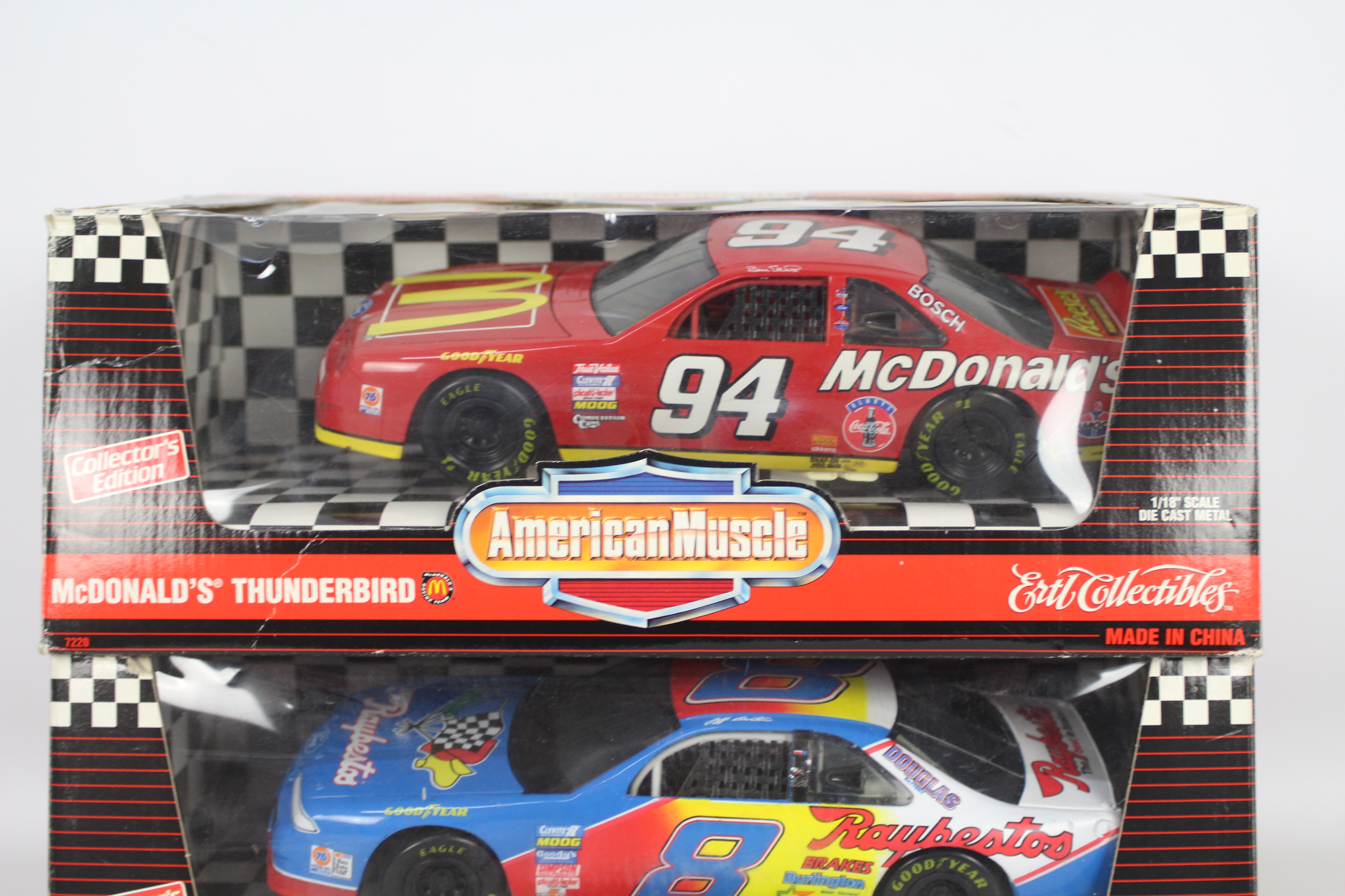 Ertl - Two boxed 1:18 scale diecast model Nascars from Ertl's 'American Muscle' series. - Image 3 of 3