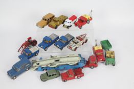 Corgi - Spot-On - Dinky - 15 x unboxed vehicles including # 258 Spot-On RAC Land Rover,