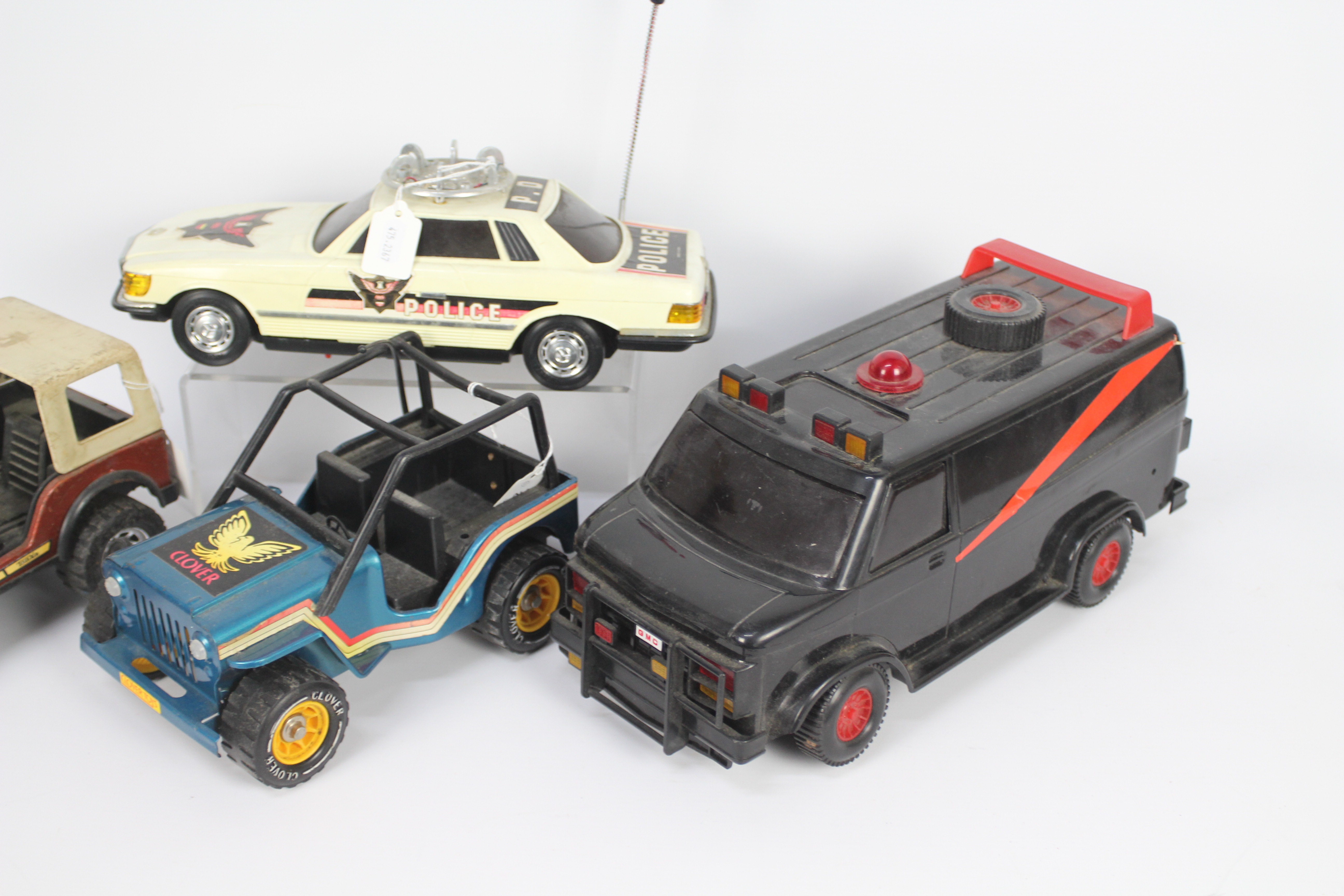 Tonka - Clover - 4 x vintage models including a GMC A Team van, a Mercedes 450SLC Police car, - Image 3 of 3