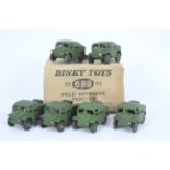 Dinky - A rare Dinky Trade Box of 6 x Field Artillery Tractors # 688.