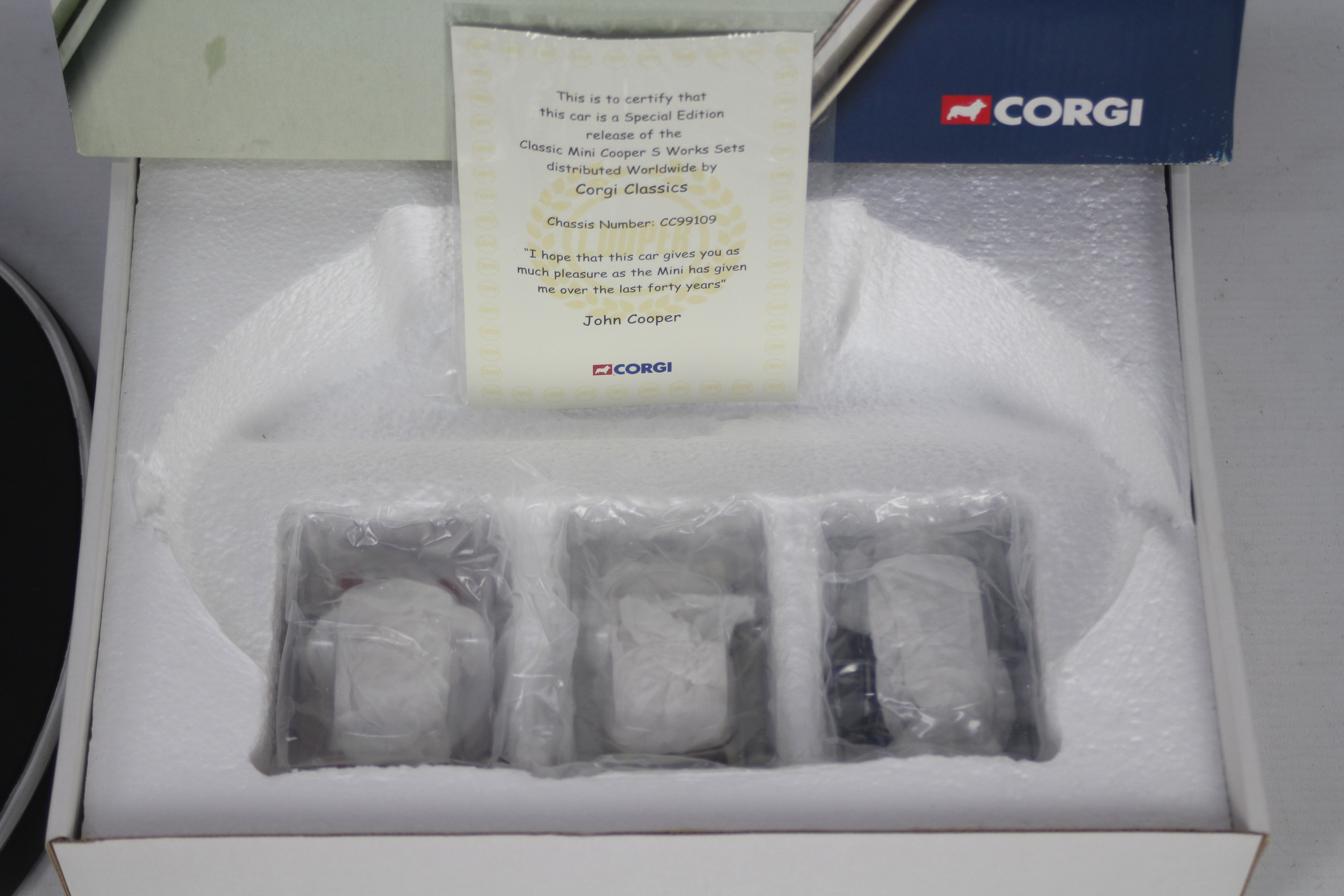 Corgi - A boxed Corgi Limited Edition CC99109 'Coopers 3-Piece Set'. - Image 2 of 3
