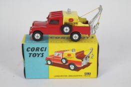 Corgi - A boxed Land Rover Breakdown Truck # 417 The model has been restored and has some