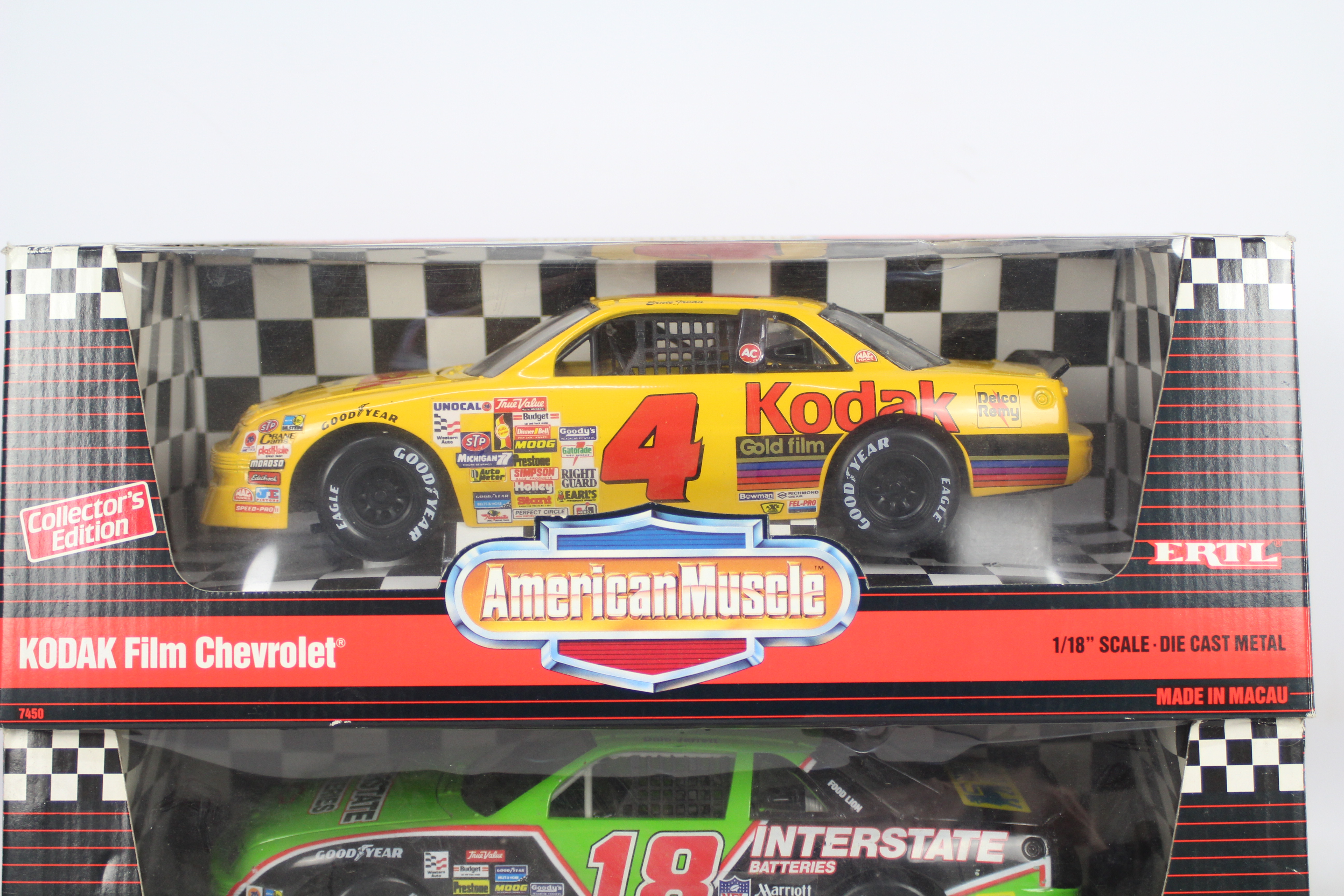 Ertl - Two boxed 1:18 scale diecast model Nascars from Ertl's 'American Muscle' series. - Image 3 of 3