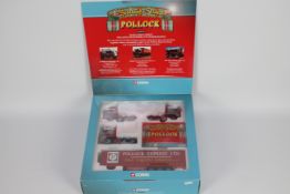 Corgi - Hauliers Of Renown - A boxed limited edition Pollock Ltd set with three tractor units and a