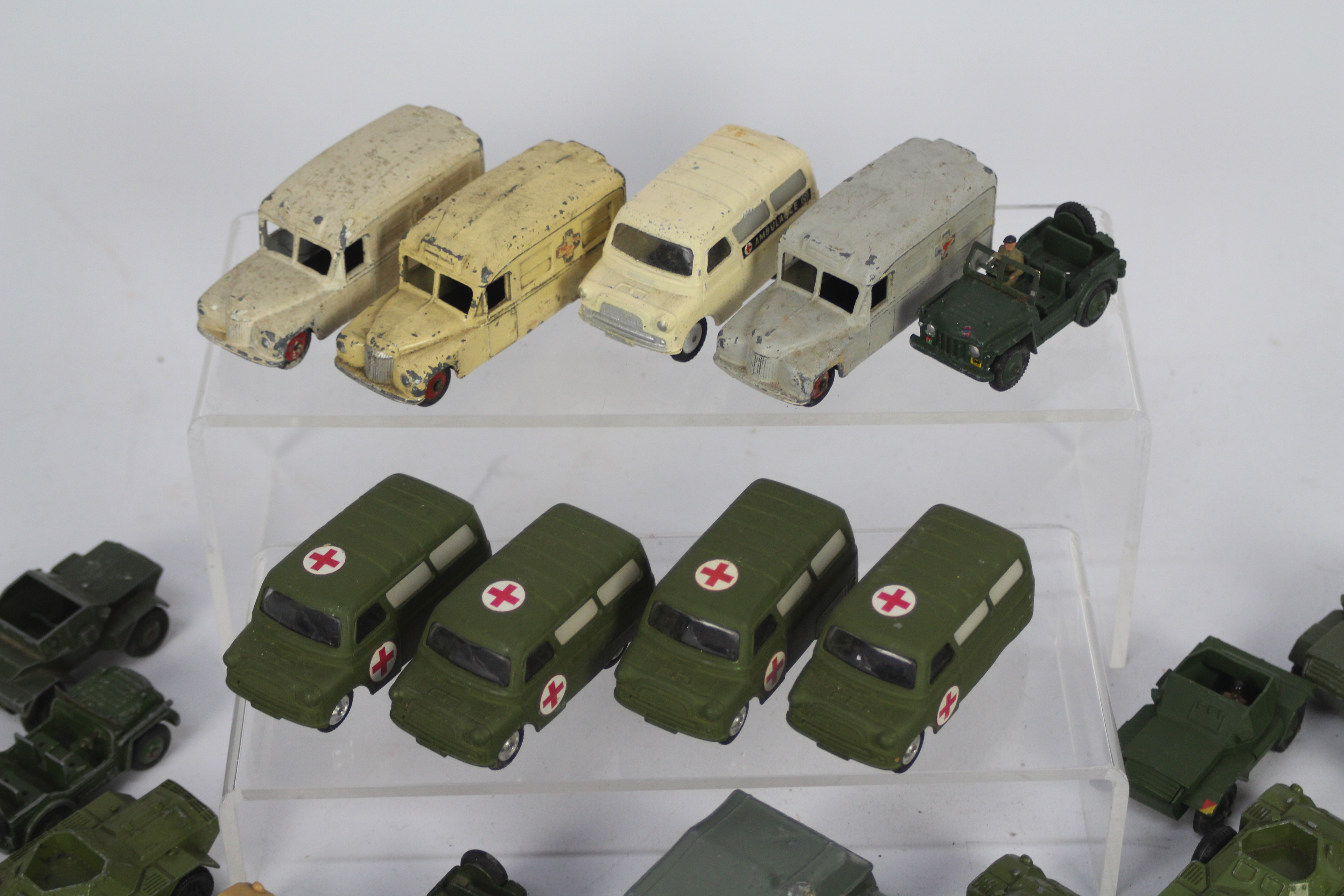 Corgi - Dinky - 21 x unboxed Military and Emergency vehicles including four # 414 Bedford Utilicon - Image 2 of 4