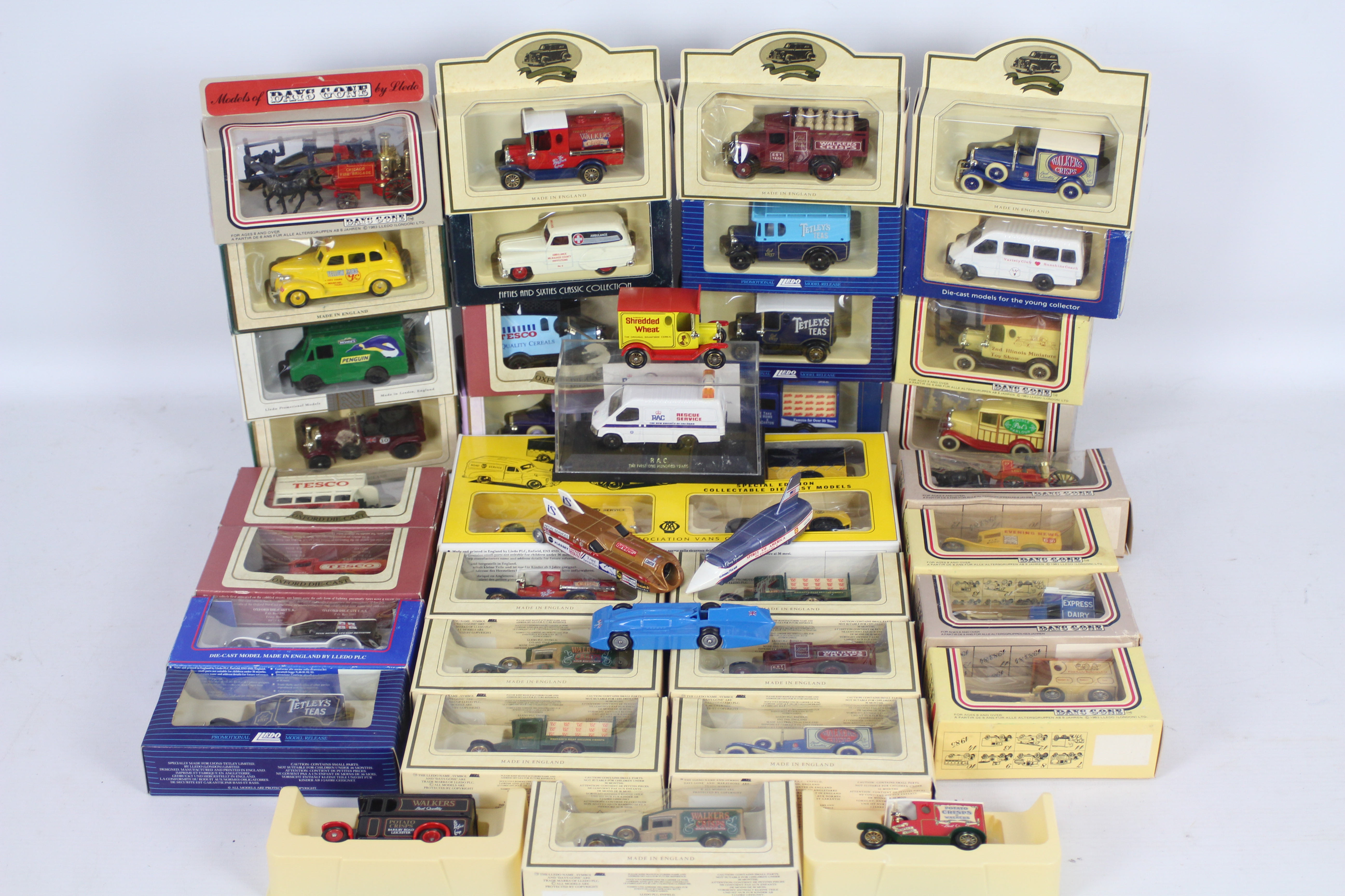 Lledo - Days Gone - 40 x boxed models including AA three Van's of The 1950s gift set,