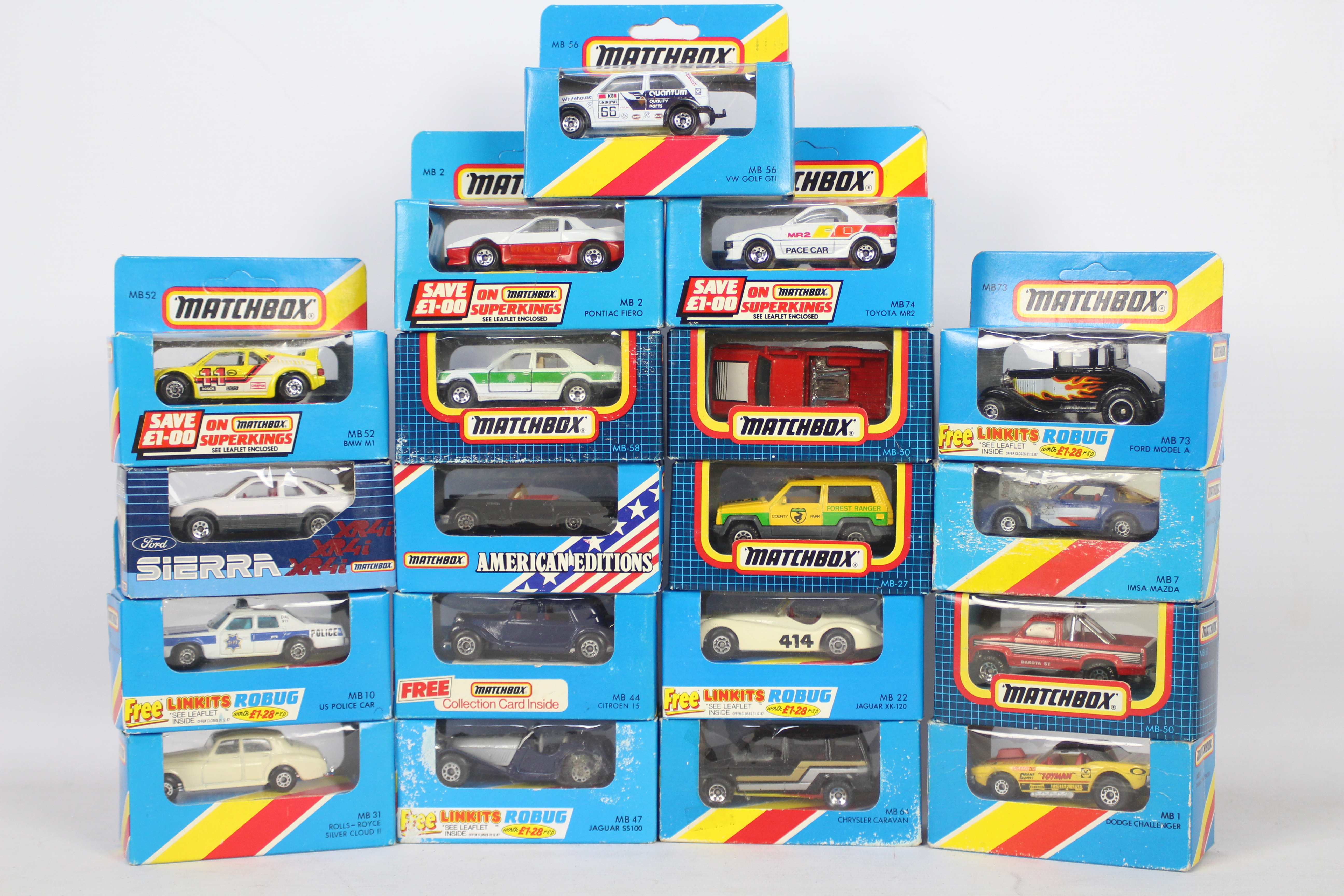 Matchbox - 19 x boxed models from the 1980s including # MB-56 Volkswagen Golf GTI, - Image 2 of 3