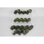 Dinky - Corgi - Days Gone - 16 x unboxed Military vehicles including five # 688 Field Artillery
