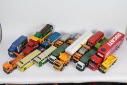NewRay - Hongwell - Chad Valley - 18 x truck models in various scales including a 1:32 Mercedes