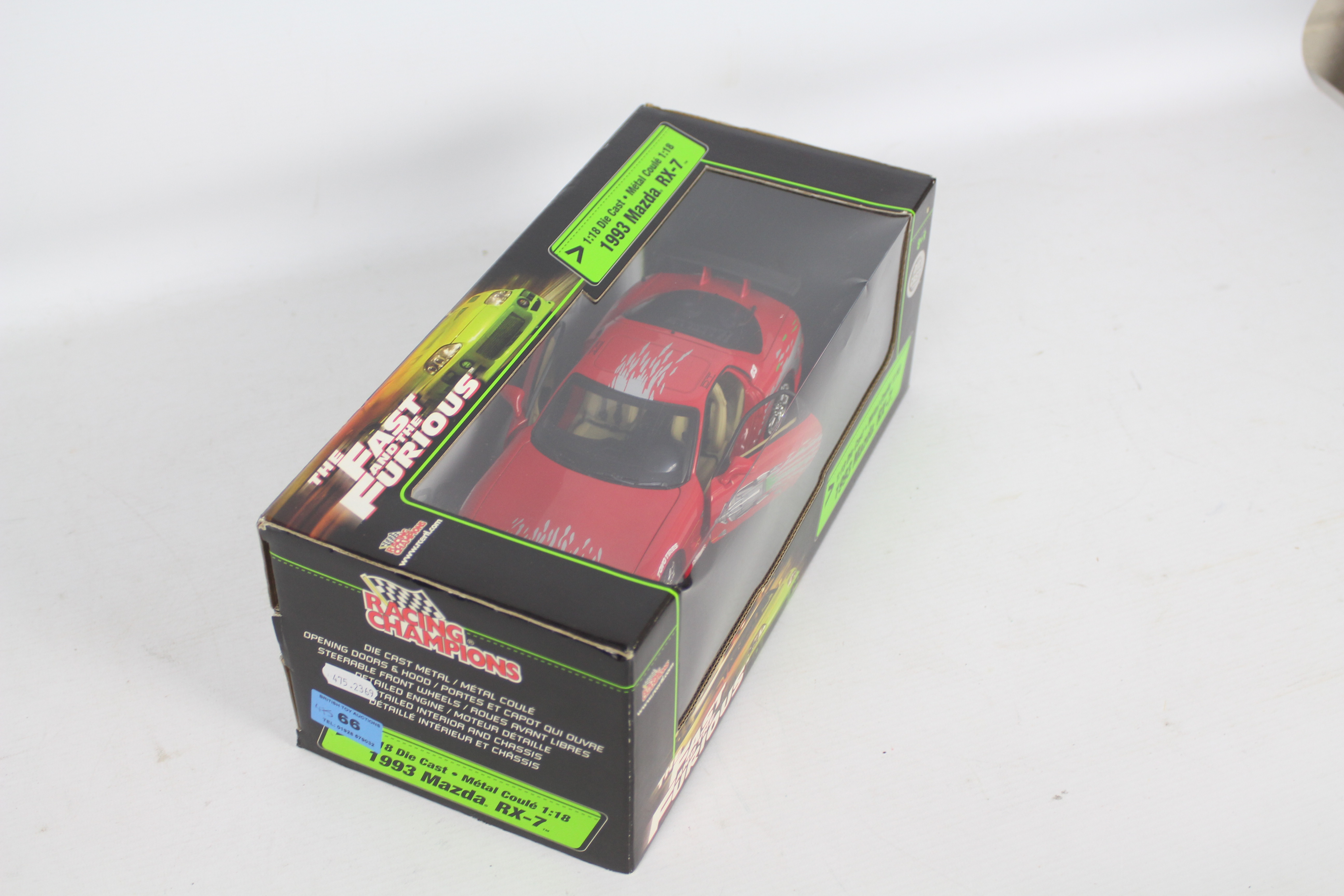 Racing Champions / Ertl - A boxed 1:18 scale 'Fast & Furious' diecast 1993 Mazda RX-7. - Image 2 of 3