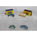 Matchbox - Moko - Lesney - 4 x models, two boxed and two loose, # 25 Volkswagen Beetle,