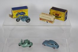 Matchbox - Moko - Lesney - 4 x models, two boxed and two loose, # 25 Volkswagen Beetle,