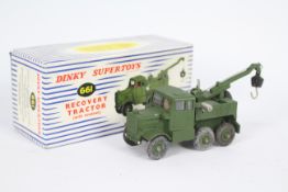 Dinky - A boxed Military Recovery Tractor with windows # 661.