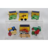 Matchbox - Moko - Lesney - 9 x models, four boxed and five loose including # 30 German Crane,