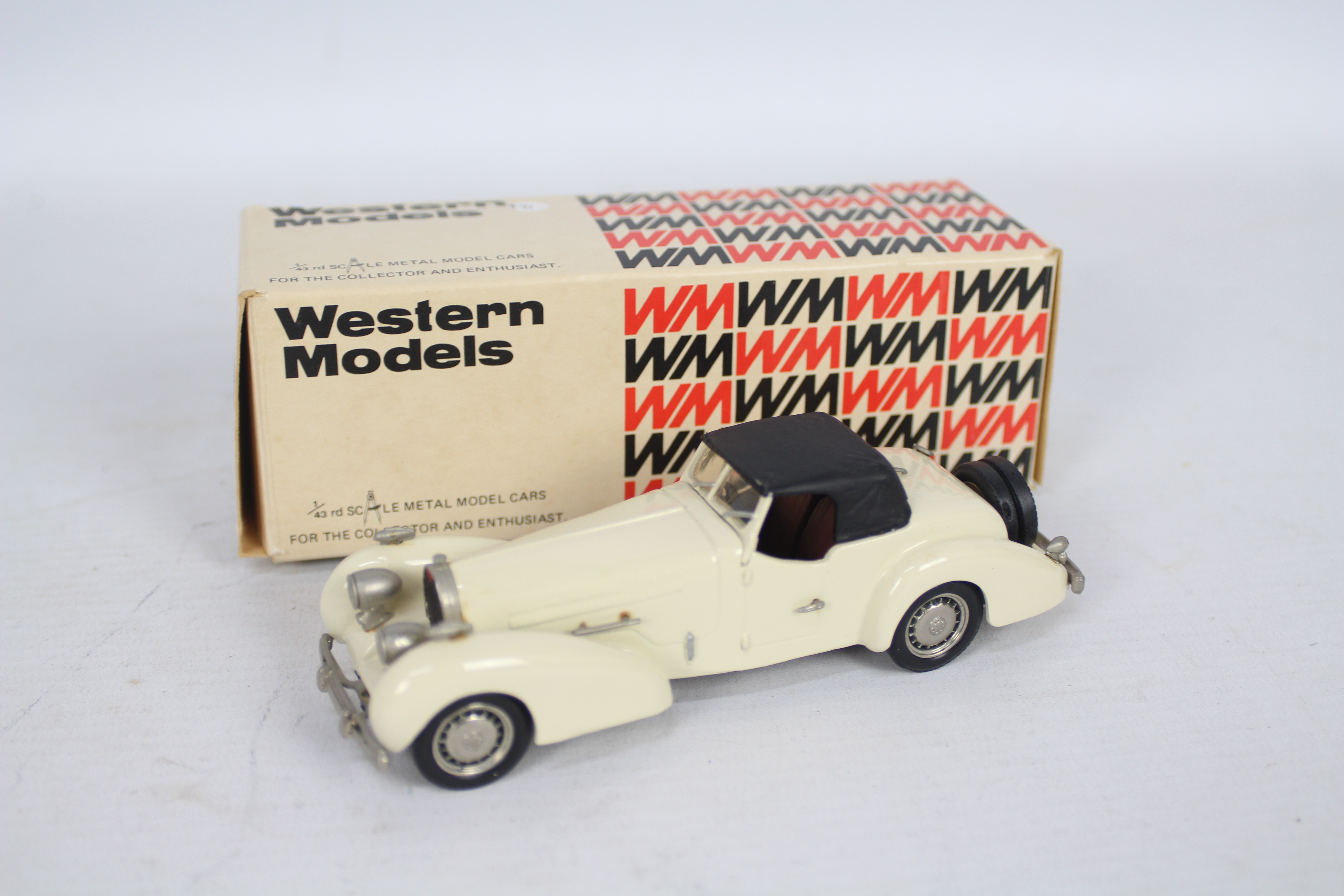 Western Models - A boxed 1:43 scale white metal model 1935 Bugatti T46 5.3 litre roadster # WMS16.