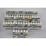 Vallejo - Approximately 53 predominately Vallejo Model Color acrylic 17ml paints.